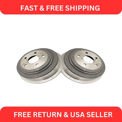 Rear Brake Drum Pair for Dodge Ram Dakota Mitsubishi Raider - Image 1 of 4