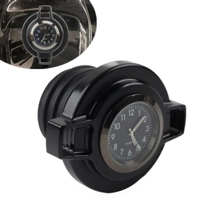 Cubierta de tapa de aceite del tanque de gasolina con reloj negro para Harley Sportster 883 Softail Dyna Foto 1 de 4