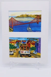 Watercolor Prints of San Fansico by Carlos Cuzma - Picture 1 of 5