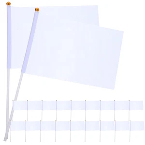 20 Pcs The Referee Flag Sports Match Linesman Flags Handheld Blank - Bild 1 von 12