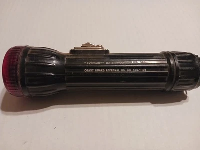 Linterna Antigua Vintage EVEREADY Guardia Costera Aprobación No. 304 Foto 1 de 3