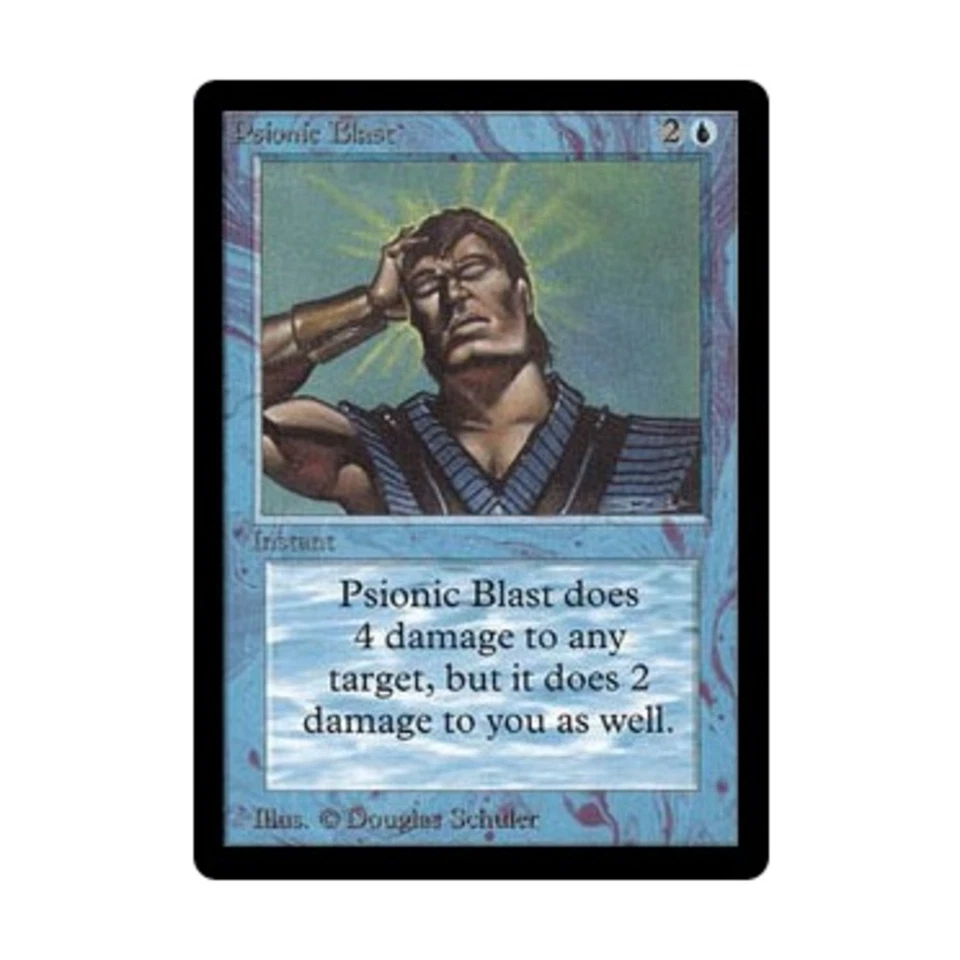 WOTC MtG Beta Psionic Blast (U) EX - Image 1 of 1