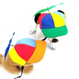 Regenbogen Hunde-Propeller-Hut Kleine mittelgroße Hunde Katze - Picture 1 of 13
