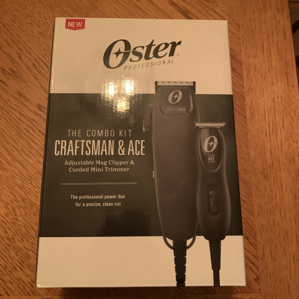 Oster профессиональный комбинированный комплект для стрижки волос, регулируемая машинка для стрижки и мини триммер Ace - Изображение 1 из 4