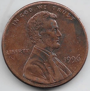 1996 Lincoln Memorial Penny Error Doubled Die Obverse DDO FS-101 - Picture 1 of 2
