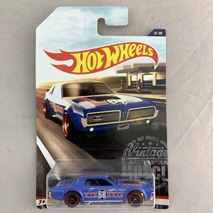 Hot Wheels Vintage American Muscle 9/10 1968 Mercury Cougar Blue Mattel - Imagen 1 de 5