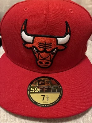 Gorra ajustada Chicago Bulls New Era 59Fifty talla 7 5/8 Foto 1 de 3