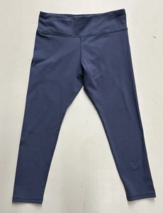 Jockey women size XL mid-rise stretch blue leggings - Picture 1 of 9