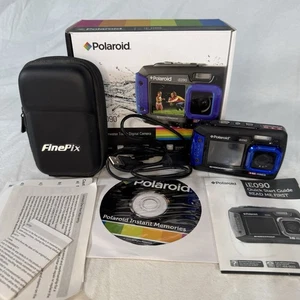 Fotocamera digitale Poloroid iE090 antiurto impermeabile 18 mega pixel blu TESTATA - Foto 1 di 17
