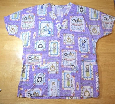 Cherokee Scrubs, Nurse Scenes, XS, purple, $5 ship, Each add. item $1 ship - Image 1 of 4