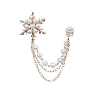 Flowers Design Brooch Tassel Breastpin Cloth Accessory Chic Clothes Decor for - Picture 1 of 12