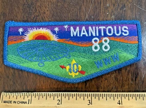 MANITOUS LODGE 88 10TH ANNIVERSARY BOY SCOUT OA FLAP PATCH - Bild 1 von 7
