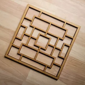 Art Deco Style Decorative Screen Radiator Cabinet square MDF Panel 2ft x 2ft 024 - Picture 1 of 14