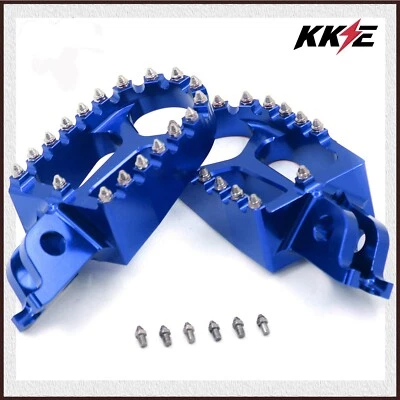 Reposapiés KKE estriberas para HONDA CRF 250R 450R 250X 450X anodizado azul Billet Foto 1 de 4