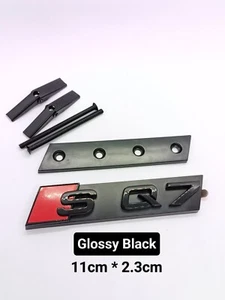 SQ7 Logo Audisq7 Emblème Avant calandre Noir brillant Sq7 - Imagen 1 de 4