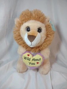 Hug Me Lion Heart Wild About You Walgreen 11 inch Plush Stuffed Toy Animal New - Picture 1 of 8