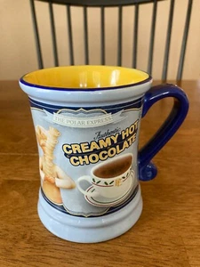 Polar Express Coffee Tea Mug Cup Creamy Hot Chocolate Chef Raised Design - Picture 1 of 4