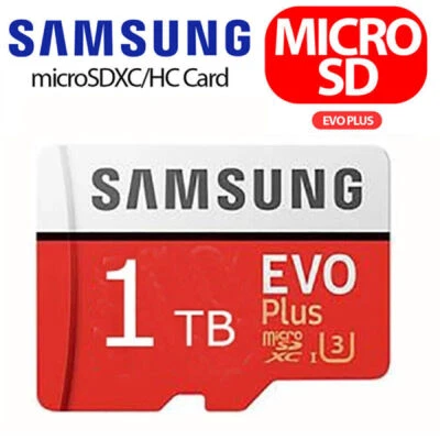 MARKENLOS Samsung EVO Plus 1TB microSD SDXC UHS-I U3 130 MB/s Class 10 Speicherkarten