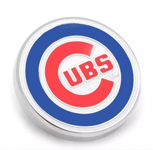 CHICAGO CUBS Men’s Lapel Pin Tie Tack Hat Pin MLB Baseball Round NEW NWT - Picture 1 of 6
