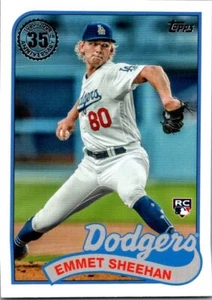 2024 Topps #89B-77 Emmet Sheehan 1989 Topps Baseball 35th Anniversary - Picture 1 of 2