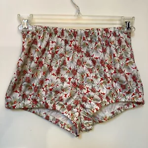 Neu mit Etikett Vintage ILGWU Damen Bloomer Shorts Blumenmuster Größe 18 Hergestellt in den USA Poly - Bild 1 von 13