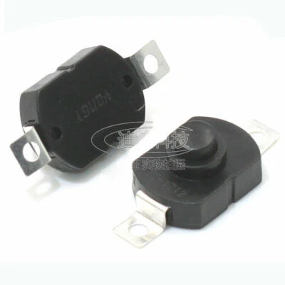 17x12x9.5mm DC 30V 1A Black Flashlight Latching On Off Mini Push Button Switch - Image 1 of 4