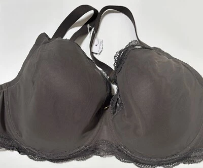  Sutiã NATORI 736099 Pure Allure figura completa com aro contorno tamanho 40DDD cinza - Imagem 1 de 4