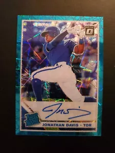 JONATHAN DAVIS 2019 PANINI DONRUSS OPTIC TEAL VELOCITY RATED ROOKI AUTOGRAPH /35 - Picture 1 of 4