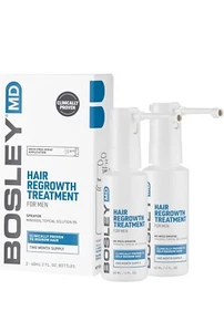 Bosley MD Minoxidil Topical Aerosol 5% for Men 2Fl (2Ct) - Exp 2023/2024 - Picture 1 of 3