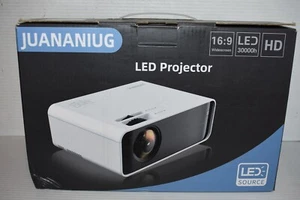 Mini Proyector Juananiug LED 30000h 16:9 Pantalla Ancha HD Actualizado Negro. - Imagen 1 de 3