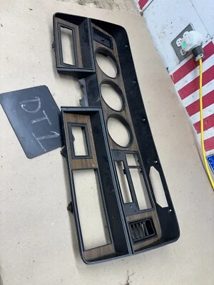 1981 83 84 86 1993 DODGE D100 D150 D350 WOODGRAIN DASH SPEEDOMETER GAUGE BEZEL - Image 1 of 4