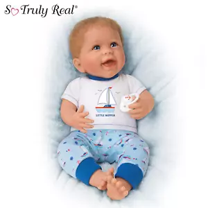 Ashton Drake Little Skipper lifelike baby boy doll by Linda Murray - Picture 1 of 8