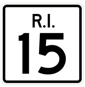Rhode Island State Road 15 Sticker R4221 Highway Sign Road Sign Decal - Picture 1 of 1