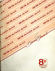 1988 Pontiac Grand Am Factory Service Manual Original Shop Repair Book LE SE - Picture 1 of 4