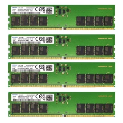 Samsung 64GB (4X16GB) DDR5 5600MHz PC5-44800 UDIMM Memory Ram (M323R2GA3DB0-CWM) - Image 1 of 4