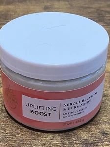 BATH & BODY WORKS UPLIFTING BOOST NEROLI BLOSSOM & BERGAMOT SALT BODY SCRUB NEW - Picture 1 of 6