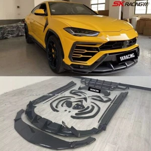 For Lamborghini URUS 18-22 Real Carbon Upgrade Bodykit Front Hood Bumper Spoiler - Picture 1 of 24