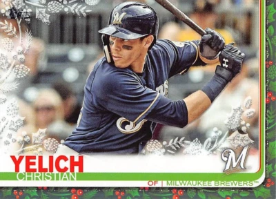 2019 Topps Holiday Christian Yelich Snowflake #HW72 NM/MT MILWAUKEE BREWERS - Image 1 of 2