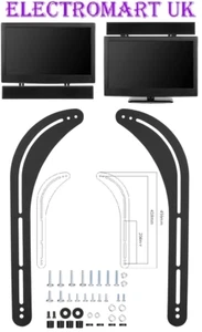 UNIVERSAL TV WALL SOUNDBAR SOUND BAR BRACKET FIXES ABOVE OR BELOW INC FIXINGS - Picture 1 of 1