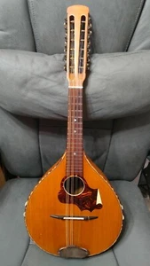 NICE SOUNDING VINTAGE 12 STRING TEARDROP MANDOLIN**SEE VDO** - Picture 1 of 24