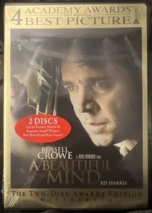 Ron Howard’s ‘A Beautiful Mind’ (NEW 2 DVD Awards Edition 2002) Russell Crowe - Picture 1 of 9