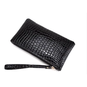 Lange Stil Dinner Bag Damen Abend Handtasche Geldbeutel für Party und Hochzeit (schwarz) - Bild 1 von 12