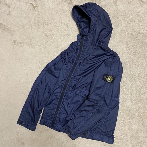 STONE ISLAND MEMBRANA Giacca con zip Nylon Navy Taglia L