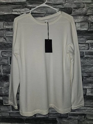 Camisa Nike Every Stitch Considered/manga comprida feminina bege tamanho médio nova com etiquetas  - Imagem 1 de 4