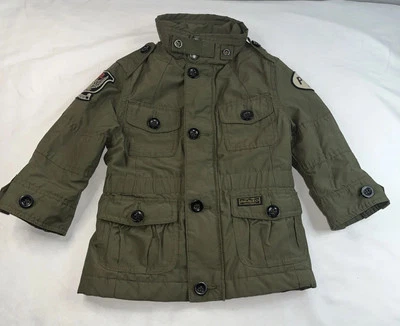 Chaqueta Polo Ralph Lauren Verde Bosque Cremallera Abotonada Niños Safari Rider Talla 2/2T Foto 1 de 4