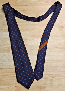 Salvatore Ferragamo Mens Neck Tie Geometric Silk Made In Italy Blue - Picture 1 of 6