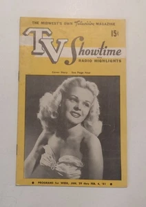 Rare & Elusive TV Showtime Midwest's Television Magazine Jan 28 - Feb 4, 1951 Sa - Picture 1 of 6