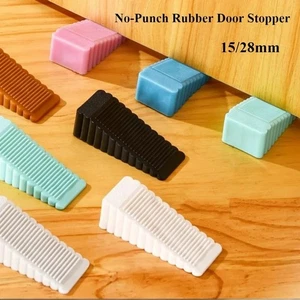 Safety Silicone Door Stopper Rubber Wedge Non-Slip Floor Block Noise Cancel - Picture 1 of 13