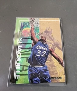SHAQUILLE O'NEAL NBA CARD FLEER 1995-96 TOWER OF POWER HOLO # 425 LAKERS MAGIC - Bild 1 von 6