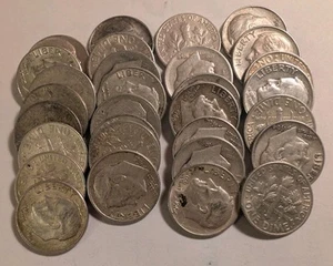 Silver Coin - Roosevelt Dime Silver (Random Year 1946-1964) from USA, 90% Silver - Picture 1 of 1